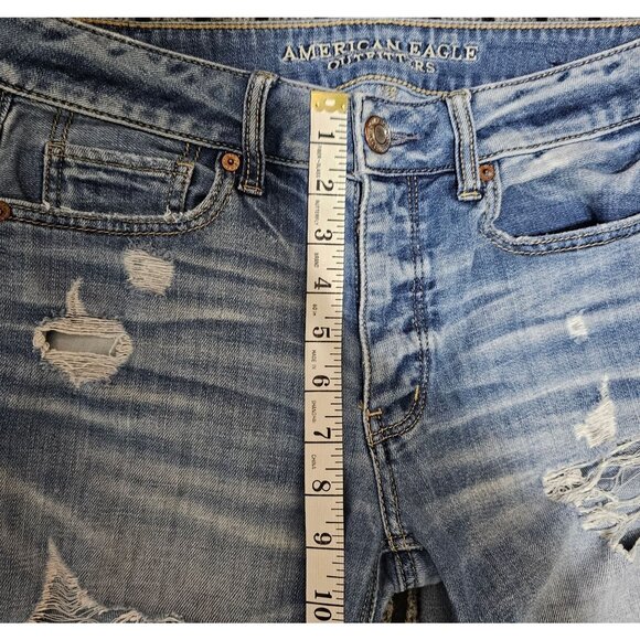 American Eagle Outfitters Denim Jeans, 3 button down, Size 4 Regular‎ (RN 54485) - Picture 8 of 9